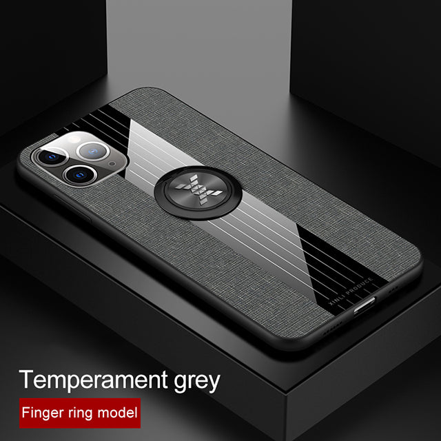 Fabric iPhone Case With Finger Ring
