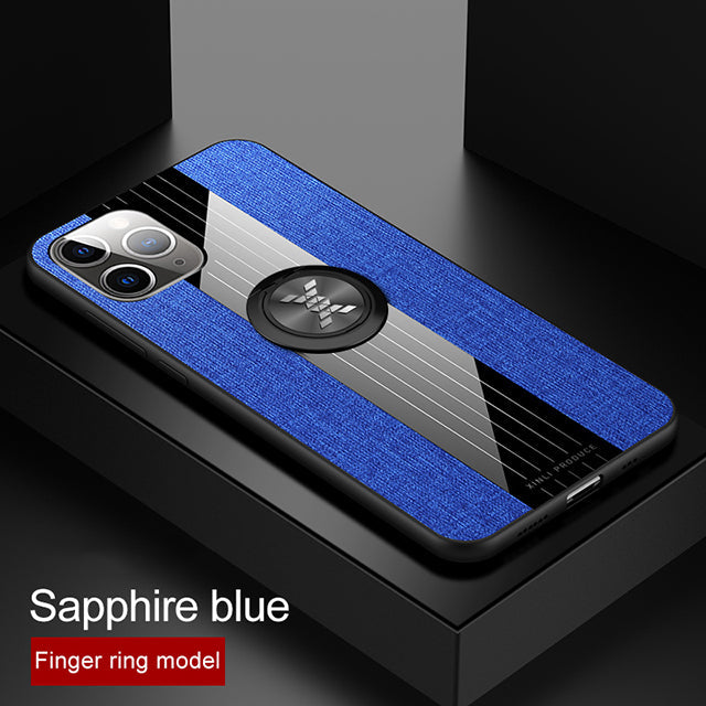 Fabric iPhone Case With Finger Ring