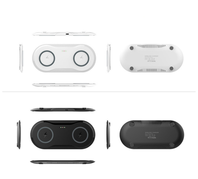2 in 1 Dual 10W Fast Wireless Charger
