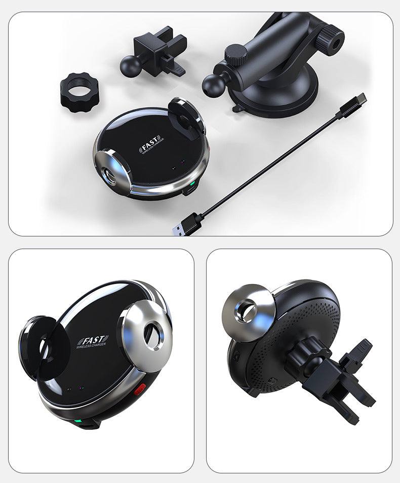 360° Rotation Wireless Charging Car Holder