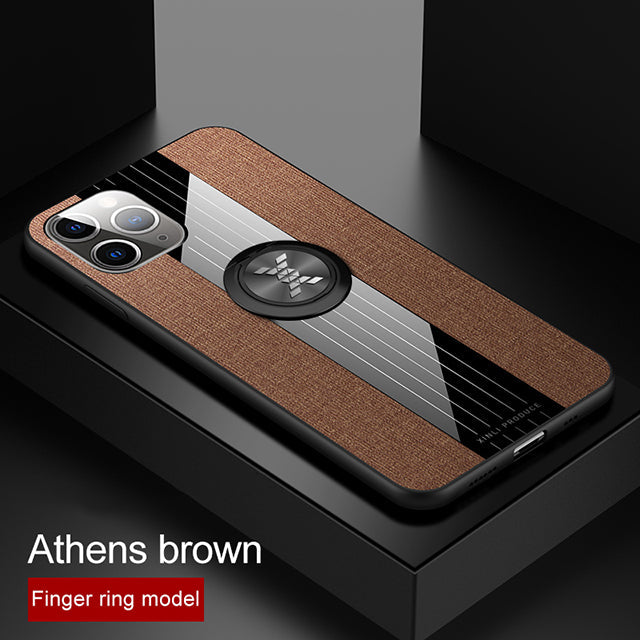 Fabric iPhone Case With Finger Ring