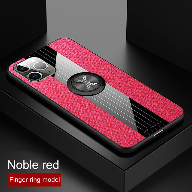 Fabric iPhone Case With Finger Ring