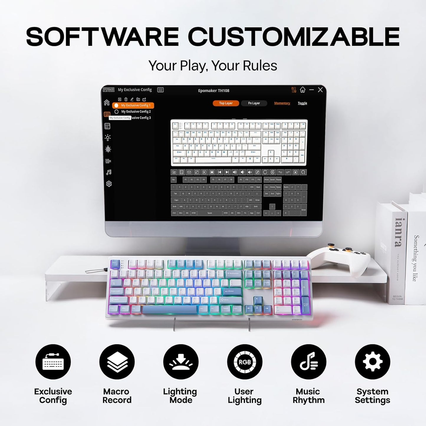 EPOMAKER TH108 Full Size Mechanical Keyboard